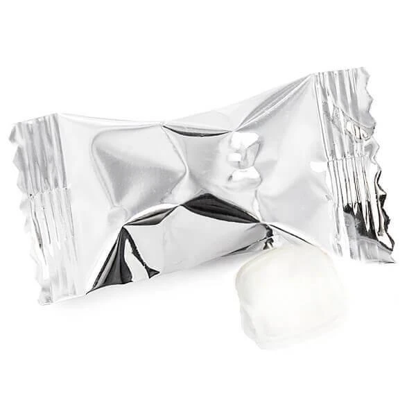 Metallic Silver Wrapped Buttermint Creams: 300-Piece Case 1 Metallic Silver Wrapped Buttermint Creams: 300-Piece Case