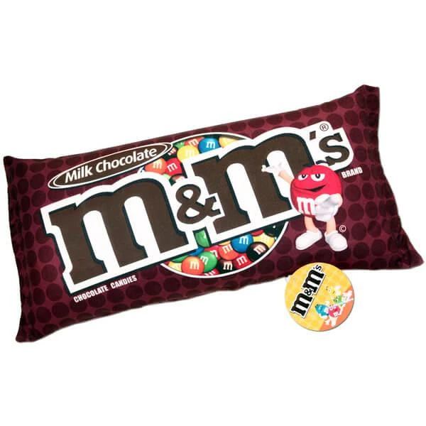 Milk Chocolate M&M's Squishy Candy Pillow 1 Milk Chocolate M&M's Squishy Candy Pillow