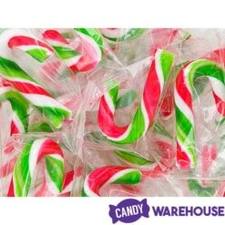 Mini Candy Canes - Red, Green, And White: 45-Piece Jar 10 Mini Candy Canes - Red, Green, And White: 45-Piece Jar -Candy Shop mini candy canes red green and white 45 piece jar candy warehouse 3