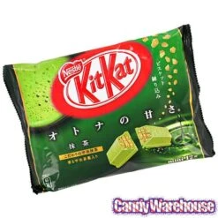 Nestle Kit Kat Snack Size Packs - Green Tea: 12-Piece Bag -Candy Shop nestle kit kat snack size packs green tea 12 piece bag candy warehouse 3