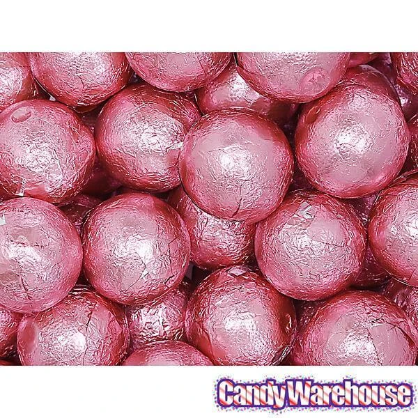 Palmer Foiled Caramel Filled Chocolate Candy Balls - Pink: 5LB Bag 4 Palmer Foiled Caramel Filled Chocolate Candy Balls - Pink: 5LB Bag - Image 4