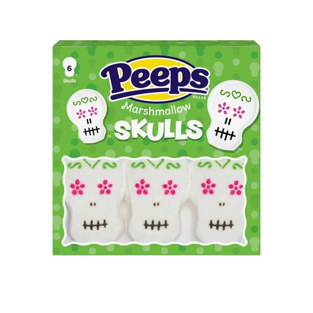 Peeps Marshmallow Halloween Candy Packs - Skulls: 12-Piece Case 1 Peeps Marshmallow Halloween Candy Packs - Skulls: 12-Piece Case