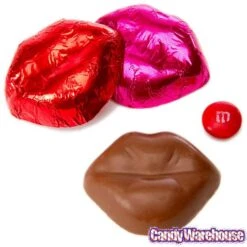 Pink & Red Foiled Chocolate Lips: 4LB Bag -Candy Shop pink and red foiled chocolate lips 4lb bag candy warehouse 3 fc0528bb 16c6 424b b548 319bd1d53cb9