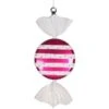 Pink And White Stripe Candy Ornament - 13 Inch