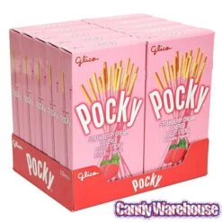 Pocky - Strawberry Cream Covered Biscuit Sticks Packs: 10-Piece Box 7 Pocky - Strawberry Cream Covered Biscuit Sticks Packs: 10-Piece Box -Candy Shop pocky strawberry cream covered biscuit sticks packs 10 piece box candy warehouse 4