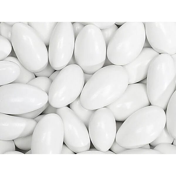 Sconza Jordan Almonds - White: 5LB Bag 1 Sconza Jordan Almonds - White: 5LB Bag