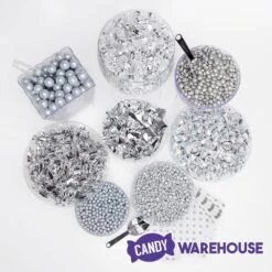 Silver Premium Candy Buffet Kit: 25 To 50 Guests 9 Silver Premium Candy Buffet Kit: 25 To 50 Guests -Candy Shop silver premium candy buffet kit 25 to 50 guests candy warehouse 5