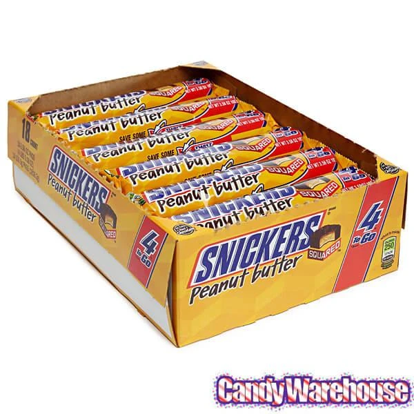 Snickers Peanut Butter Squared King Size Candy Bars: 18-Piece Box 3 Snickers Peanut Butter Squared King Size Candy Bars: 18-Piece Box - Image 3