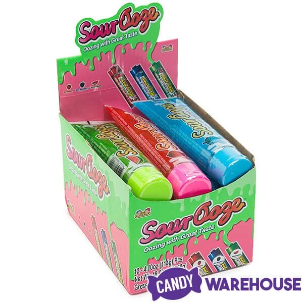 Sour Ooze Tube Liquid Candy Dispensers: 12-Piece Box 2 Sour Ooze Tube Liquid Candy Dispensers: 12-Piece Box - Image 2