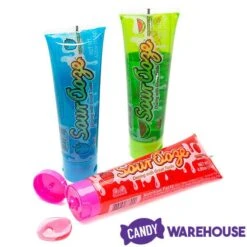 Sour Ooze Tube Liquid Candy Dispensers: 12-Piece Box 5 Sour Ooze Tube Liquid Candy Dispensers: 12-Piece Box -Candy Shop sour ooze tube liquid candy dispensers 12 piece box candy warehouse 3