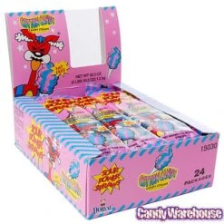 Sour Power Straws Cotton Candy Packs: 24-Piece Box -Candy Shop sour power straws cotton candy packs 24 piece box candy warehouse 3