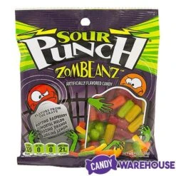 Sour Punch Zombeanz Gummy Candy: 2LB Box -Candy Shop sour punch zombeanz gummy candy 2lb box candy warehouse 3