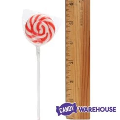 Swipple Pops Petite Swirl Ripple Lollipops - Red Cherry: 60-Piece Tub -Candy Shop swipple pops petite swirl ripple lollipops red cherry 60 piece tub candy warehouse 5