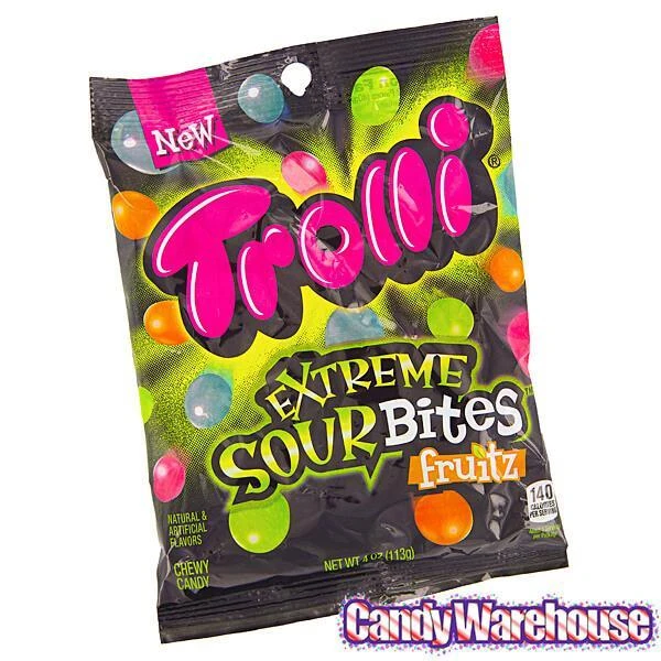 Trolli Fruitz Extreme Sour Bites Gummy Candy: 3LB Box 4 Trolli Fruitz Extreme Sour Bites Gummy Candy: 3LB Box - Image 4
