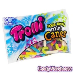 Trolli Sour Brite Mini Canes Jelly Candy Canes: 9-Ounce Bag -Candy Shop trolli sour brite mini canes jelly candy canes 9 ounce bag candy warehouse 6