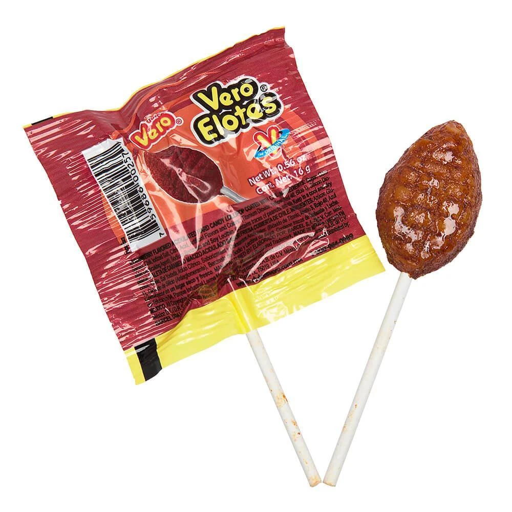 Vero Elotes Chili Lollipops: 40-Piece Bag 1 Vero Elotes Chili Lollipops: 40-Piece Bag