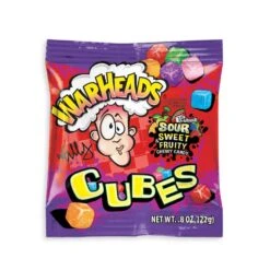 WarHeads Sour Chewy Cubes Candy Packs: 42-Piece Box