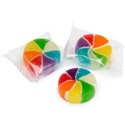 YumJunkie Rainbow Vortex Wheels Hard Candy: 5LB Bag