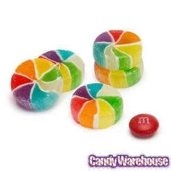 YumJunkie Rainbow Vortex Wheels Hard Candy: 5LB Bag -Candy Shop yumjunkie rainbow vortex wheels hard candy 5lb bag candy warehouse 3