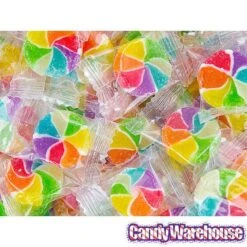 YumJunkie Rainbow Vortex Wheels Hard Candy: 5LB Bag -Candy Shop yumjunkie rainbow vortex wheels hard candy 5lb bag candy warehouse 4