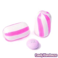 YumJunkie Sassy Cylinders Strawberry Pink Striped Hard Candy: 5LB Bag -Candy Shop yumjunkie sassy cylinders strawberry pink striped hard candy 5lb bag candy warehouse 3